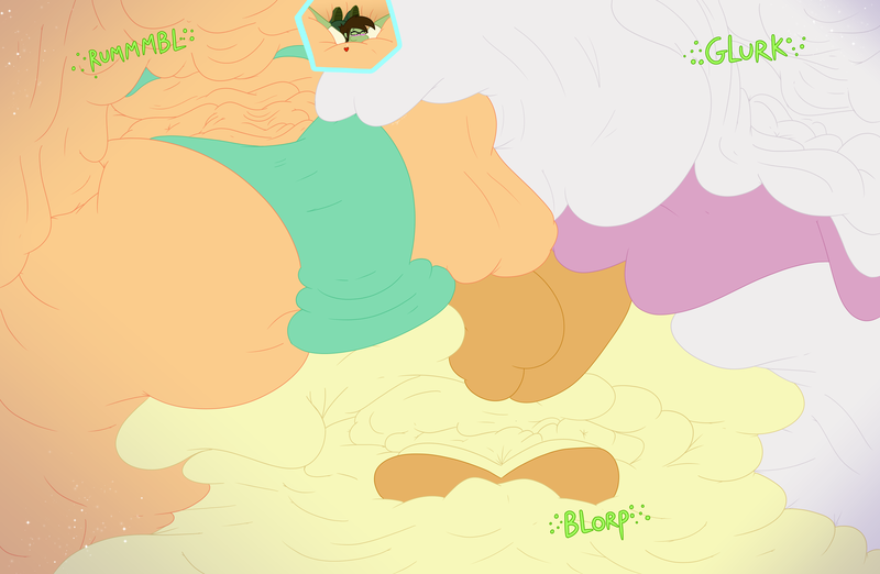 Size: 4140x2700 | Tagged: questionable, artist:necrofeline, derpibooru import, apple bloom, scootaloo, sweetie belle, oc, oc:mitzi, series:cutie mark crusaders snack expansion, equestria girls, apple blob, astronomically large ass, astronomically large belly, bbw, belly, belly bed, belly button, big belly, big breasts, bingo wings, blob, bottom heavy, bra, breasts, butt, chubby cheeks, clothes, cutie mark crusaders, digital art, everything, fat, fat boobs, fat fetish, female, fetish, huge belly, huge breasts, huge butt, human bigger than a galaxy, human bigger than a planet, human bigger than a solar system, human bigger than a star, human bigger than a universe, hyperfat, image, immobile, impossibly large belly, impossibly large breasts, impossibly large butt, impossibly large everything, impossibly obese, large butt, lying down, macrofat, mass, morbidly obese, multichin, obese, panties, png, ponysona, ponysona:mitzi, property damage, rolls of fat, scootalard, ssbbw, stars, stomach noise, stretch mark crusaders, sweetie belly, the ass was fat, thighs, thunder thighs, underwear, wardrobe malfunction, weight gain, weight gain sequence