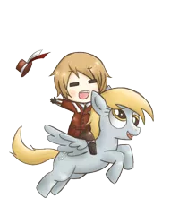 Size: 700x800 | Tagged: safe, artist:roro-romania, derpibooru import, derpy hooves, human, pegasus, pony, deviantart, hetalia, image, png, romania, simple background, transparent background