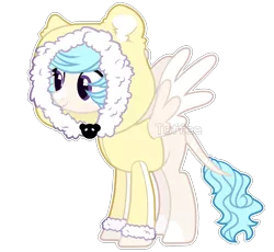 Size: 1765x1621 | Tagged: safe, artist:toffeelavender, derpibooru import, oc, unofficial characters only, pegasus, pony, base used, clothes, female, hoodie, image, leonine tail, mare, pegasus oc, png, simple background, tail, transparent background, wings