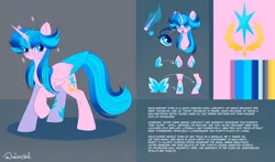 Size: 5600x3300 | Tagged: safe, artist:neonishe, derpibooru import, oc, oc:neon star, alicorn, pony, cute, cutie mark, image, png, reference sheet, solo