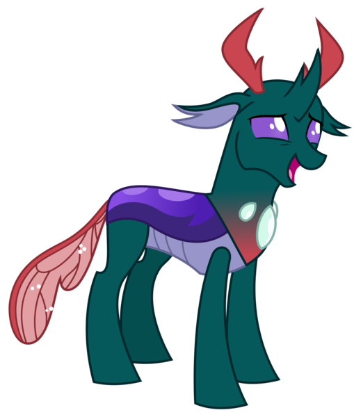 Size: 1572x1853 | Tagged: safe, artist:sketchmcreations, derpibooru import, pharynx, changedling, changeling, to change a changeling, image, male, open mouth, png, prince pharynx, simple background, smiling, standing, transparent background, vector