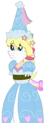 Size: 514x1387 | Tagged: safe, artist:boogeyboy1, derpibooru import, edit, edited edit, vector edit, megan williams, human, equestria girls, cloth gag, clothes, damsel in distress, distressed, dress, froufrou glittery lacy outfit, gag, help, help me, image, png, princess, princess hat, sad, scared, tied hair, tied up, vector, worried