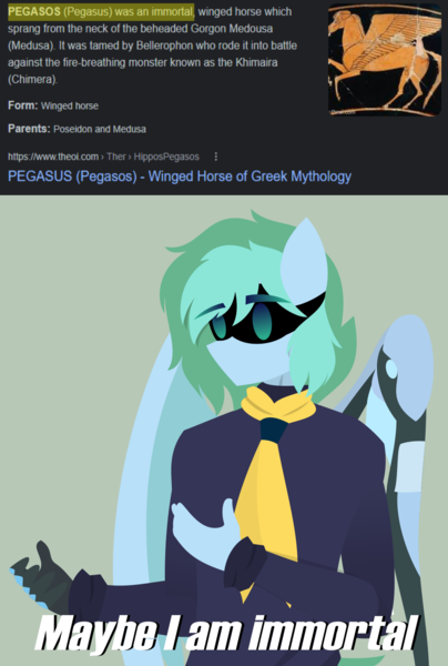 Size: 1119x1662 | Tagged: safe, artist:samsailz, derpibooru import, oc, oc:sailz, anthro, cyborg, cyborg pony, pegasus, pony, amputee, artificial wings, augmented, clothes, image, meme, neckerchief, no mouth, png, prosthetic limb, prosthetic wing, prosthetics, robotic arm, solo, sweater, turtleneck, visor, wings