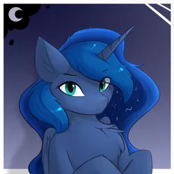 Size: 1024x1024 | Tagged: safe, artist:d.w.h.cn, derpibooru import, princess luna, alicorn, chest fluff, female, image, looking at you, png, solo