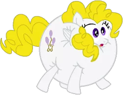 Size: 480x370 | Tagged: safe, artist:theinflater19, derpibooru import, edit, surprise, pegasus, pony, feeling pinkie keen, backwards cutie mark, female, image, inflation, mare, png, shocked, simple background, solo, transparent background