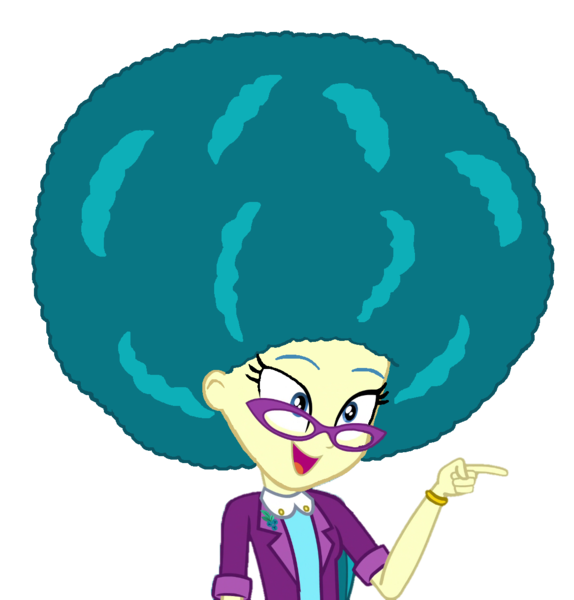 Size: 1166x1218 | Tagged: safe, artist:bigpurplemuppet99, derpibooru import, juniper montage, equestria girls, afro, alternate hairstyle, glasses, image, png