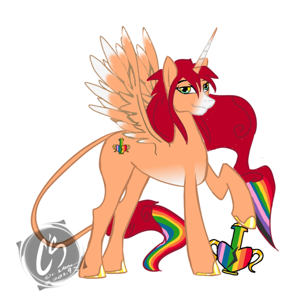 Size: 2000x2000 | Tagged: safe, artist:adhiguna, artist:johnathon-matthews, derpibooru import, oc, oc:khunis jirall, oc:lightning bliss, alicorn, image, png, wishing rainbow