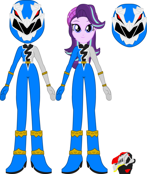 Size: 1921x2265 | Tagged: safe, artist:dustinwatsongkx, derpibooru import, starlight glimmer, equestria girls, blue ranger, image, kishiryu sentai ryusoulger, png, power rangers, power rangers dino fury