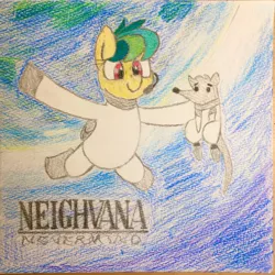 Size: 536x536 | Tagged: safe, artist:huodx, derpibooru import, oc, oc:apogee, pony, colored pencil drawing, female, image, jpeg, nevermind, nirvana, pencil drawing, traditional art