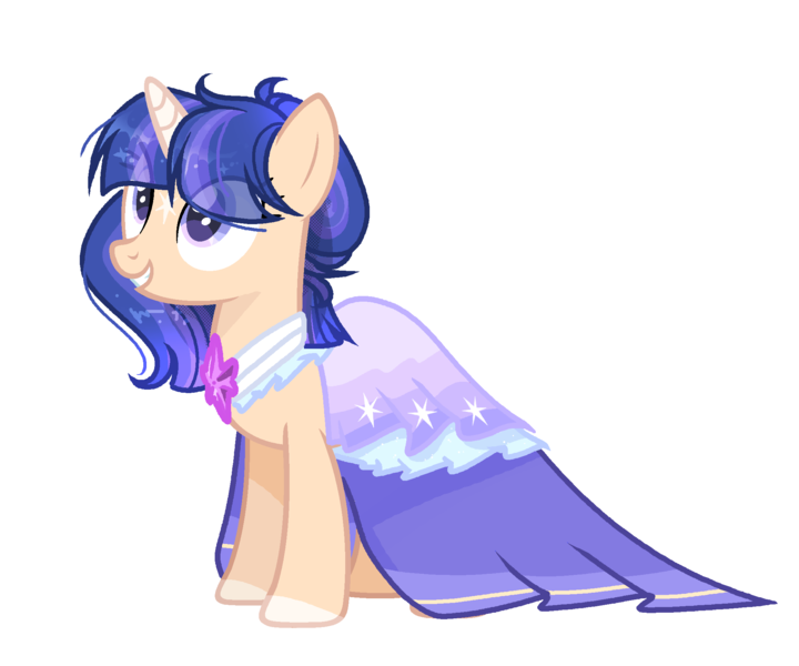 Size: 2034x1696 | Tagged: safe, artist:moonnightshadow-mlp, derpibooru import, oc, oc:starglow, pony, unicorn, clothes, dress, female, image, mare, offspring, parent:flash sentry, parent:twilight sparkle, parents:flashlight, png, simple background, solo, transparent background