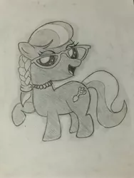 Size: 3024x4032 | Tagged: safe, artist:mlpfantealmintmoonrise, derpibooru import, silver spoon, earth pony, pony, drawing, female, filly, foal, image, jpeg, pencil drawing, photo, signature, sketch, traditional art