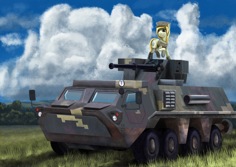 Size: 1280x905 | Tagged: safe, artist:dr-fade, derpibooru import, oc, current events, image, png, sky, solo, tank (vehicle), ukraine