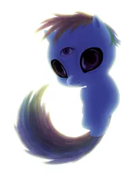 Size: 670x825 | Tagged: safe, artist:hotdiggedydemon, derpibooru import, rainbow dash, pony, .mov, swag.mov, baby, baby pony, image, nightmare fuel, png, pony.mov, simple background, three eyes, white background