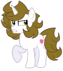 Size: 900x1013 | Tagged: safe, artist:saveraedae, derpibooru import, oc, ponified, unofficial characters only, pony, unicorn, colt, foal, image, looking offscreen, male, png, raised hoof, show accurate, splo, teenager, the mark side