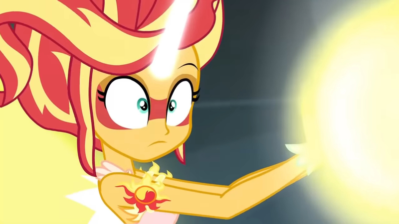 Size: 3410x1920 | Tagged: safe, derpibooru import, screencap, sunset shimmer, equestria girls, friendship games, bare shoulders, daydream shimmer, female, high res, image, jpeg, sleeveless, solo, strapless