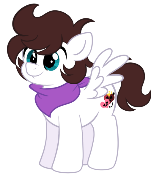 Size: 875x1013 | Tagged: safe, artist:saveraedae, derpibooru import, oc, oc:markpony, ponified, unofficial characters only, pegasus, pony, bandana, chubby, colt, foal, image, male, png, show accurate, simple background, solo, teenager, the mark side, transparent background