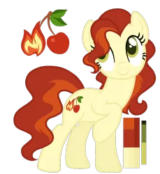 Size: 1100x1200 | Tagged: safe, artist:monochrome-sunsets, derpibooru import, oc, earth pony, pony, female, image, magical lesbian spawn, mare, offspring, parent:cherry jubilee, parent:spitfire, png, simple background, solo, transparent background