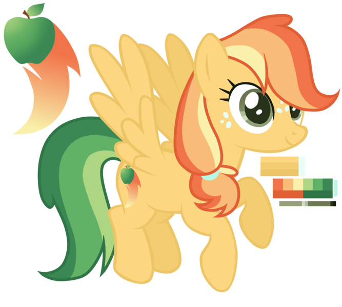 Size: 3000x2700 | Tagged: safe, artist:monochrome-sunsets, derpibooru import, oc, pegasus, pony, female, image, magical lesbian spawn, mare, offspring, parent:applejack, parent:rainbow dash, parents:appledash, png, simple background, solo, transparent background