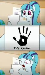 Size: 1670x2792 | Tagged: safe, artist:doublewbrothers, derpibooru import, sonata dusk, ponified, earth pony, pony, equestria girls, dark brotherhood, image, jpeg, meme, solo, the elder scrolls