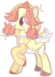 Size: 853x1201 | Tagged: safe, artist:toffeelavender, derpibooru import, oc, unofficial characters only, pegasus, pony, base used, colored wings, eye clipping through hair, female, image, mare, pegasus oc, png, raised hoof, simple background, smiling, solo, transparent background, two toned wings, unshorn fetlocks, wings