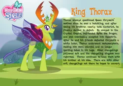Size: 1280x892 | Tagged: safe, artist:aleximusprime, derpibooru import, thorax, changedling, changeling, flurry heart's story, description, image, iris, jpeg, king thorax, new design, older, older thorax, pupils, story included