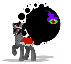 Size: 859x769 | Tagged: safe, alternate version, derpibooru import, king sombra, oc, pony, unicorn, the beginning of the end, final boss, image, kirby (series), png, second form, ultimate form, zero, zero (kirby)