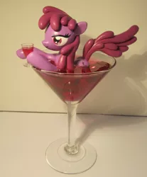 Size: 2230x2689 | Tagged: safe, artist:earthenpony, derpibooru import, berry punch, berryshine, pony, 2015, alcohol, cocktail, craft, cup, cup of pony, drink, high res, image, irl, jpeg, micro, photo, sculpture