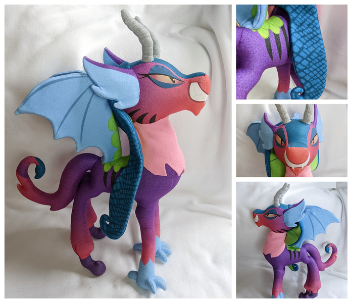 Size: 1024x881 | Tagged: safe, artist:fleecefriendship, derpibooru import, idw, cosmos (character), draconequus, image, irl, jpeg, photo, plushie