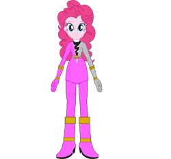 Size: 2443x2265 | Tagged: safe, artist:cam-and-sister-paint, derpibooru import, pinkie pie, equestria girls, image, kishiryu sentai ryusoulger, pink ranger, png, power rangers, power rangers dino fury, solo