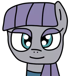 Size: 920x1000 | Tagged: safe, artist:jadeharmony, derpibooru import, maud pie, earth pony, pony, cute, eyeshadow, female, image, looking at you, makeup, mare, maudabetes, png, simple background, smiling, solo, transparent background, when she smiles