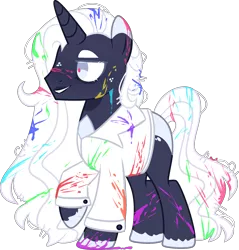 Size: 2160x2256 | Tagged: safe, artist:kurosawakuro, derpibooru import, oc, pony, unicorn, clothes, image, male, png, shirt, simple background, solo, stallion, transparent background