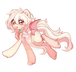 Size: 1024x962 | Tagged: safe, artist:miioko, derpibooru import, oc, unofficial characters only, bat pony, pony, bat pony oc, bat wings, choker, commission, deviantart watermark, female, image, jpeg, mare, obtrusive watermark, simple background, smiling, solo, watermark, white background, wings, ych result