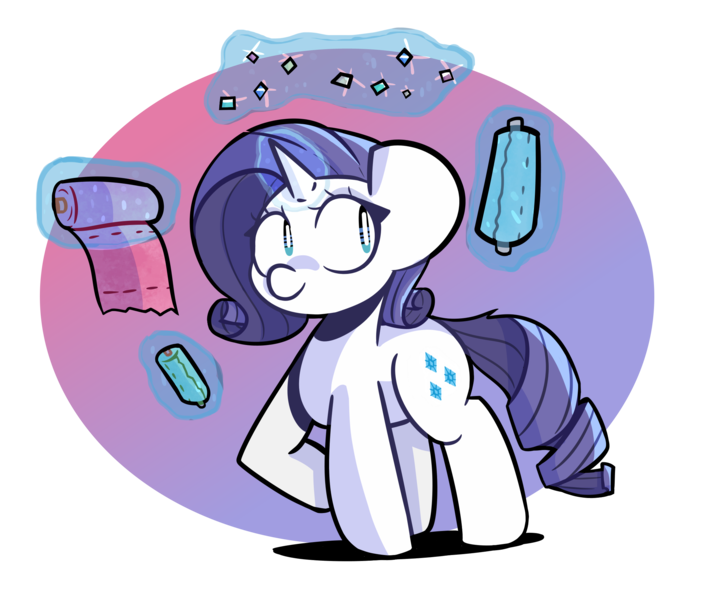 Size: 2400x2000 | Tagged: safe, artist:ronin20181, derpibooru import, rarity, pony, unicorn, female, image, magic, partial background, png, simple background, solo, telekinesis, transparent background