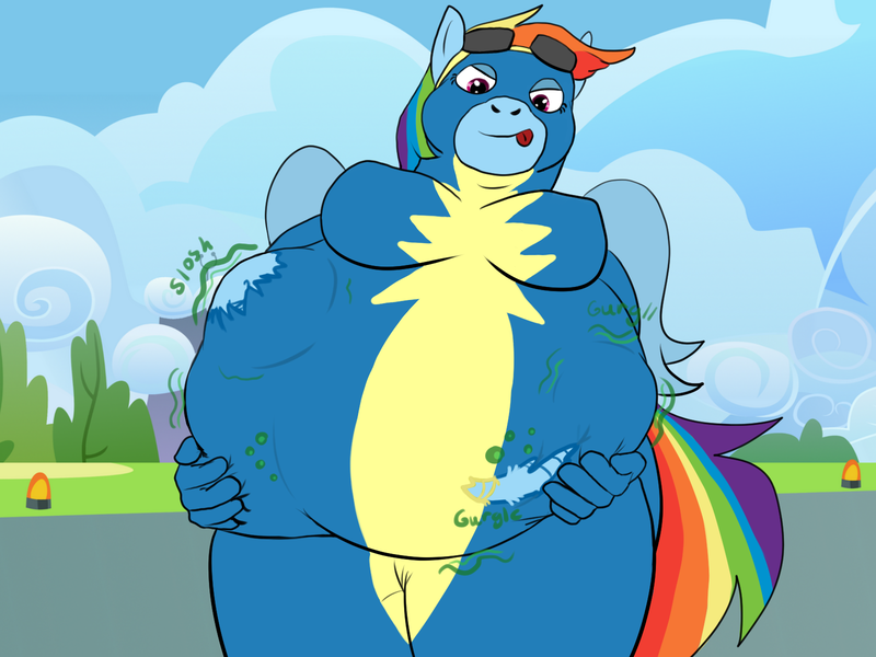 Size: 1600x1200 | Tagged: suggestive, artist:bigboydover, derpibooru import, rainbow dash, anthro, image, png, preddash, vore