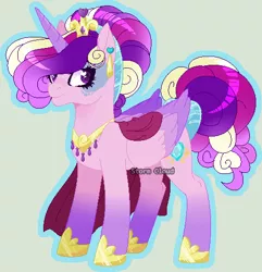 Size: 477x494 | Tagged: safe, artist:dinkydoolove, derpibooru import, princess cadance, alicorn, pony, base used, eyelashes, female, hoof shoes, image, jewelry, mare, necklace, png, redesign, simple background, solo