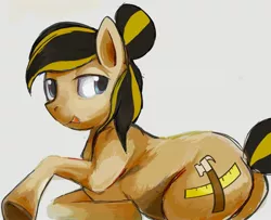 Size: 1937x1576 | Tagged: suggestive, artist:yidwags, derpibooru import, oc, oc:blue collar, earth pony, pony, construction pony, female, image, jpeg, lying down, mare, solo