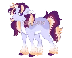 Size: 2979x2400 | Tagged: safe, artist:gigason, derpibooru import, oc, oc:crepuscule, pony, unicorn, image, magical lesbian spawn, male, obtrusive watermark, offspring, parent:sunset shimmer, parent:twilight sparkle, parents:sunsetsparkle, png, simple background, solo, stallion, transparent background, watermark