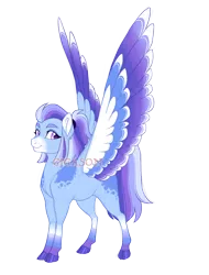 Size: 3200x4200 | Tagged: safe, artist:gigason, derpibooru import, oc, oc:april showers, pegasus, pony, colored wings, female, image, magical lesbian spawn, mare, multicolored wings, obtrusive watermark, offspring, parent:rainbow dash, parent:trixie, parents:trixdash, png, simple background, solo, transparent background, watermark, wings