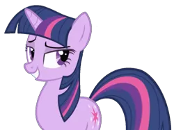 Size: 1041x778 | Tagged: safe, derpibooru import, twilight sparkle, pony, unicorn, friendship is magic, female, grin, haters gonna hate, horn, image, lidded eyes, mare, meme, png, simple background, smiling, solo, tail, transparent background, unicorn twilight