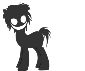 Size: 300x251 | Tagged: safe, artist:patrick macauley, derpibooru import, oc, pony, creepy, creepy smile, grin, image, pixel art, png, silhouette, smiling, sprite, vector, welcome to ponyville