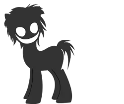 Size: 300x251 | Tagged: safe, artist:patrick macauley, derpibooru import, oc, pony, creepy, creepy smile, grin, image, pixel art, png, silhouette, smiling, sprite, vector, welcome to ponyville