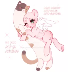 Size: 1024x1071 | Tagged: safe, artist:miioko, derpibooru import, oc, unofficial characters only, alicorn, pony, alicorn oc, commission, eyelashes, female, horn, image, jpeg, mare, one eye closed, plushie, underhoof, wings, wink, your character here