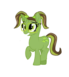 Size: 939x1045 | Tagged: safe, artist:starshade, artist:vernorexia, derpibooru import, ponified, pony, unicorn, my little pony: the movie, base used, brown hair, crossover, ear piercing, earring, fruit, g4, glasses, green coat, green eyes, green hair, green pony, grin, hair accessory, image, jewelry, lime, lime chiffon, multicolored hair, piercing, pigtails, png, simple background, smiling, solo, strawberry shortcake, strawberry shortcake berry in the big city, transparent background, twintails
