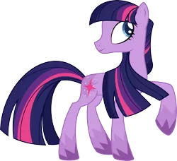 Size: 3285x3000 | Tagged: safe, artist:aqua-pony, derpibooru import, twilight sparkle, earth pony, pony, earth pony twilight, female, full body, g5 concept leak style, g5 concept leaks, high res, hooves, image, mare, png, race swap, raised hoof, redesign, show accurate, simple background, smiling, solo, standing, tail, transparent background, twilight sparkle (g5 concept leak), unshorn fetlocks, vector