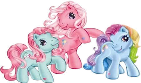 Size: 453x265 | Tagged: safe, derpibooru import, official, minty, pinkie pie, pinkie pie (g3), rainbow dash (g3), earth pony, pony, cute, female, g3, heart, heart hoof, image, mintabetes, multicolored hair, pink hair, png, rainbow hair, raised hoof, rearing, simple background, transparent background, trio, trio female