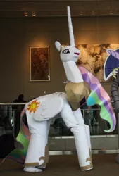 Size: 2042x3022 | Tagged: safe, derpibooru import, princess celestia, alicorn, human, clothes, convention, cosplay, costume, eccc 2012, emerald city comicon, emerald city comicon 2012, high res, image, irl, irl human, photo, png, quadsuit, the burdened