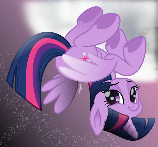 Size: 5443x5057 | Tagged: safe, artist:lincolnbrewsterfan, derpibooru import, twilight sparkle, twilight sparkle (alicorn), oc, oc:wrong neighborhood repost sparkle, ponified, alicorn, pony, my little pony: the movie, .svg available, :t, aside glance, backwards, butt, derpibooru exclusive, faic, female, flying, get out, gradient background, image, lidded eyes, looking at you, mare, modern art, movie accurate, nc-tv signature, night, not salmon, optical illusion, png, real life background, reality ensues, sideways glance, simple background, smiling, smiling at you, smirk, smug, solo, sonic rainboom, sparkles, twiface, upside down, upside down face, vector, wat, what has been seen, what have you done?!, wrong neighborhood, you reposted in the wrong neighborhood