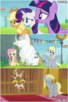 Size: 1000x1500 | Tagged: safe, artist:thor-disciple, derpibooru import, applejack, bulk biceps, derpy hooves, rarity, twilight sparkle, pony, rainbow falls, image, jpeg