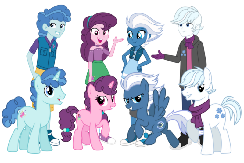 Size: 1095x730 | Tagged: safe, artist:media1997, double diamond, night glider, party favor, sugar belle, earth pony, pegasus, unicorn, equestria girls, image, png, solo