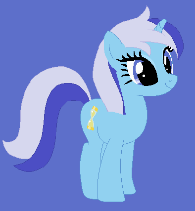 Size: 394x427 | Tagged: safe, artist:painterede, artist:selenaede, artist:twilyisbestpone, derpibooru import, minuette, pony, unicorn, background pony, base used, blue background, cute, derpibooru exclusive, female, image, mare, png, simple background, smiling, solo